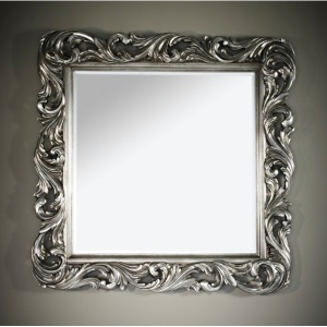 Зеркало 108x108 Deknudt Mirror "Voluta Silver" 2700.162